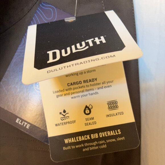 Men's Whaleback Waterproof Insulated Bib Overalls NWT (XL) - Picture 2 of 7